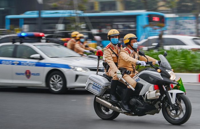  Theo lãnh đạo Công an Hà Nội, trong những ngày diễn ra đại hội, hàng nghìn cán bộ, chiến sĩ của đơn vị sẽ trực 24/24h. Ảnh: Việt Linh. 