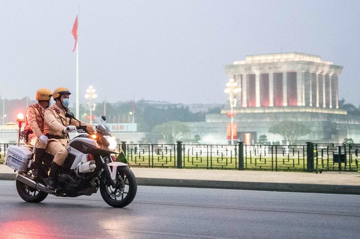  Dự kiến khoảng 200 phương tiện tham dự phương án tổng duyệt. Ảnh: Hải Nam. 
