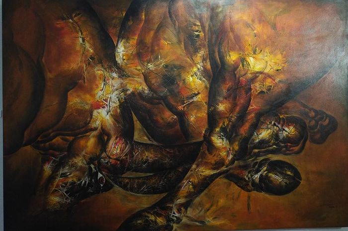 Sức mạnh chiến đấu 1 - sơn dầu (150 x 200 cm)