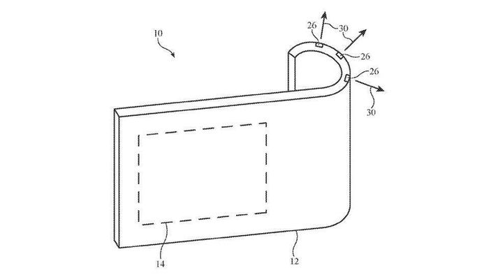 Một thiết kế khác cho ốp lưng camera uốn dẻo trên iPhone. Ảnh: USPTO.