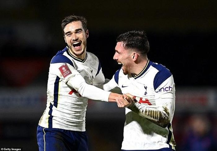 Tottenham ngược dòng đánh bại đối thủ để giành vé đi tiếp vào vòng 5 FA Cup. Ảnh: Getty Images