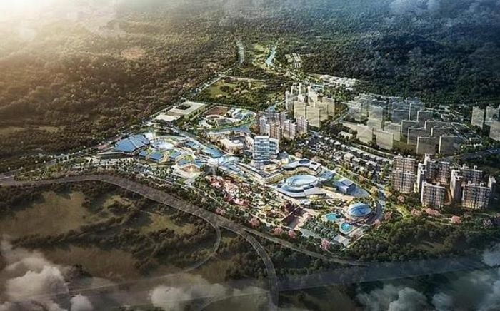 Toàn cảnh khu phức hợp hội tụ văn hóa Uijeongbu Rhythm City. Ảnh: Yonhap News