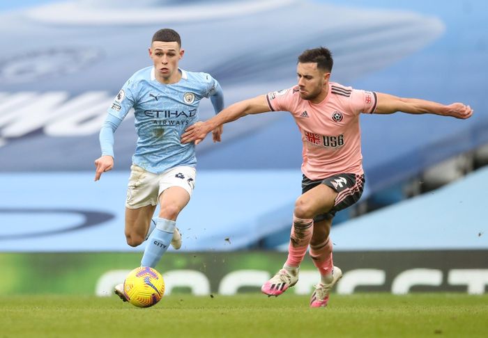  Man City nắm thế chủ động bằng việc kiểm soát bóng trong phần lớn thời gian trận đấu. Ảnh: Reuters. 