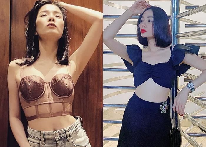 Lệ Quyên có lợi thế ngoại hình mảnh mai với vòng eo 58. Biết được thế mạnh của mình, nên nữ ca sĩ cực chăm diện đồ khoe dáng, từ sang chảnh sexy cho đến hở bạo "đốt mắt". Kết hợp áo crop top cùng quần short hoặc váy ngắn là sự lựa chọn hàng đầu của Lệ Quyên, giúp cô phô diễn được sắc sóc đáng ghen tỵ cùng đường cong gợi cảm.