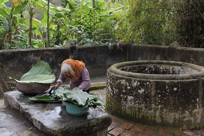 Làng Đường Lâm mang đậm nét kiến trúc làng quê Bắc Bộ. Làng còn giữ được nhiều giếng cổ… Khu vực giếng là nơi để dân làng ra lấy nước rửa lá, vo gạo, đãi đỗ…