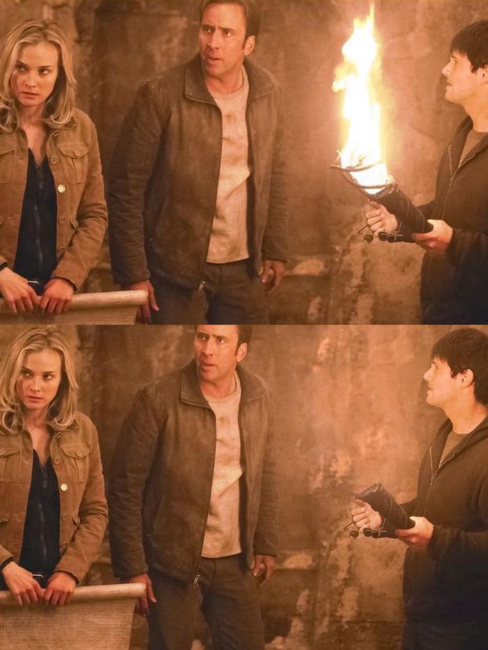  Trong các bộ phim lấy đề tài khám phá mộ cổ, tiêu biểu là loạt phim Indiana Jones, Vua bọ cạp... điều quen thuộc là nhân vật sẽ lấy một cây đuốc trong hầm và lập tức thắp sáng. Theo TV Tropes, điều này hoàn toàn bất khả thi. Giống với nhiều vật liệu hữu cơ khác, dầu cũng bị hết hạn. Ngoài ra, gỗ cũng dễ hư hỏng theo thời gian, độ ẩm cũng ảnh hưởng nhiều đến sự cháy. 