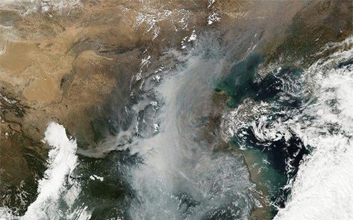 Đai khí áp cao ở khu vực phía Đông Trung Quốc.