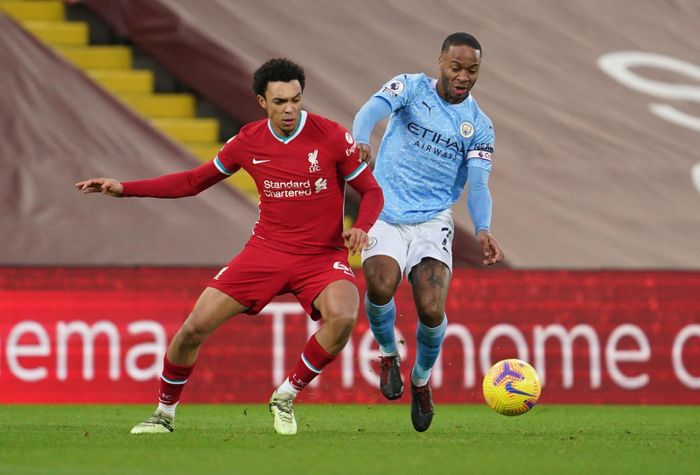  Alexander-Arnold chơi không tốt trước Man City rạng sáng 8/2 (giờ Hà Nội). Ảnh: Getty. 