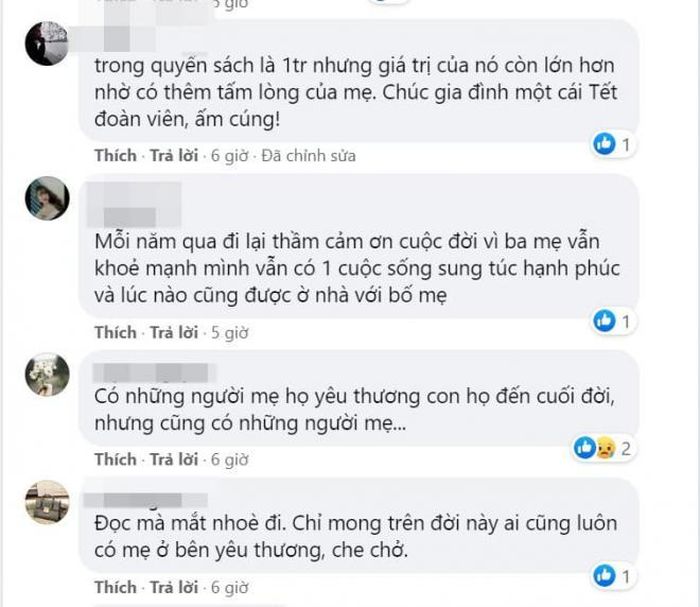 Cư dân mạng xúc động khi đọc câu chuyện trên.