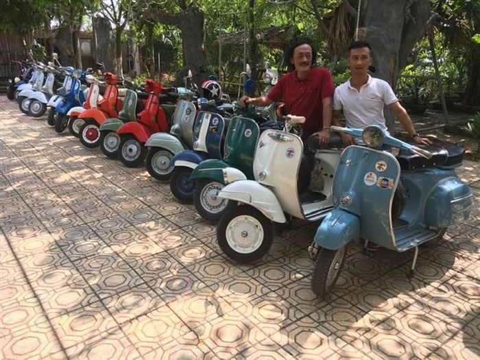 Nam diễn viên có sự say mê lớn với những chiếc Vespa cổ.