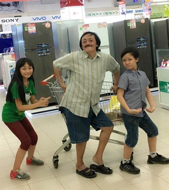 Khoảnh khắc hài hước của ba bố con Giang Còi.