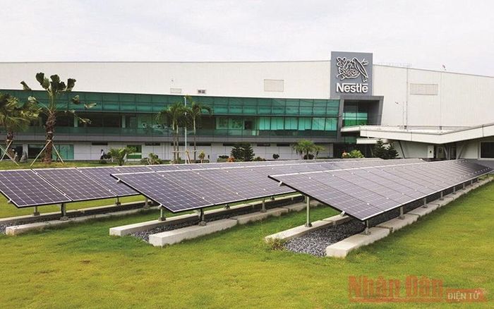 Sử dụng năng lượng mặt trời giúp giảm phát thải ở các nhà máy Nestlé.