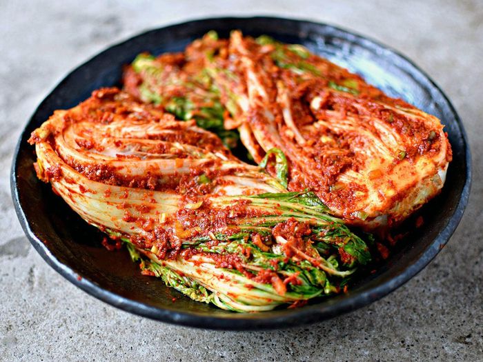  Kim chi chống ngán tốt nhưng dễ gây nóng trong người. Ảnh: Thật là ngon. 