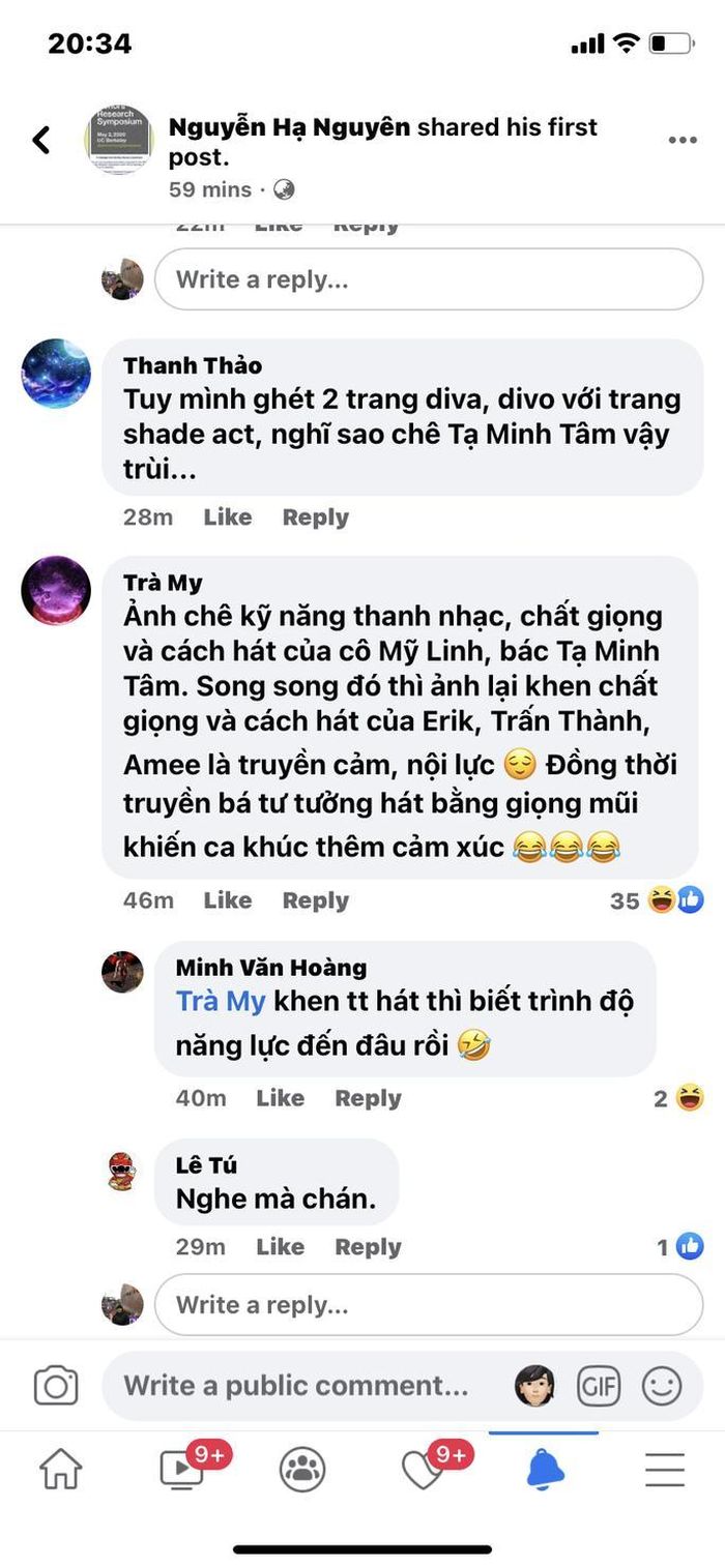 Nhận định này vấp phải những phản ứng dữ dội của cư dân mạng