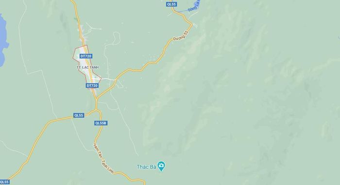  Thị trấn Lạc Tính. Ảnh: Google Maps. 