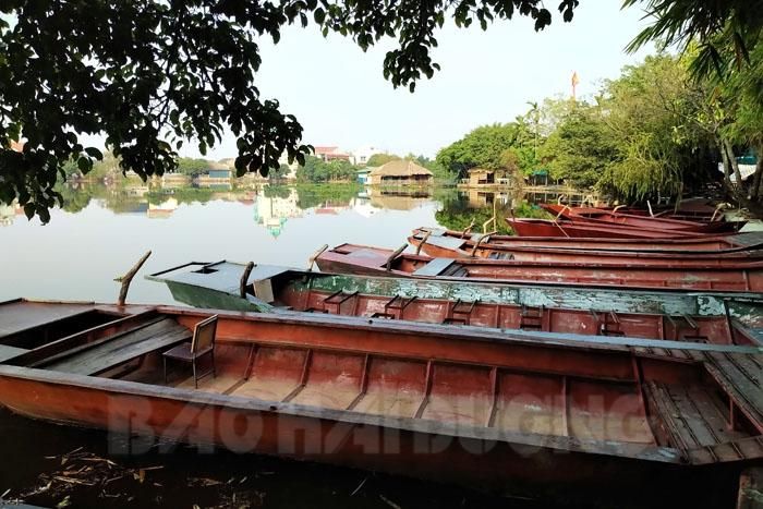 Khu du lịch sinh thái đảo Cò, xã Chi Lăng Nam (Thanh Miện) đóng cửa, không phục vụ khách du xuân. Ảnh: Báo Hải Dương