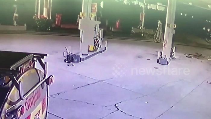 Hiện trường trước khi xảy ra vụ tai nạn