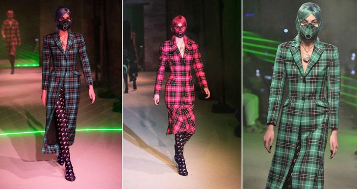 Nhà thiết kế người Pháp đã đưa những chiếc mặt nạ vào bộ sưu tập Ready to Wear của cô. 