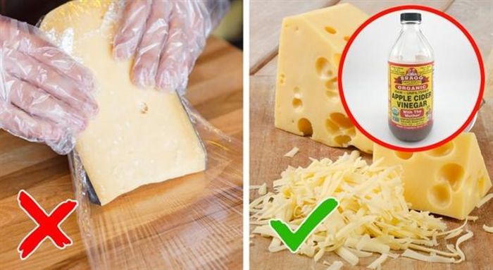 Mẹo vặt bảo quản phô mai để tránh bị mốc.