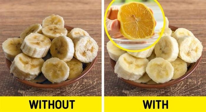 Mẹo bảo quản chuối đã cắt sẵn.