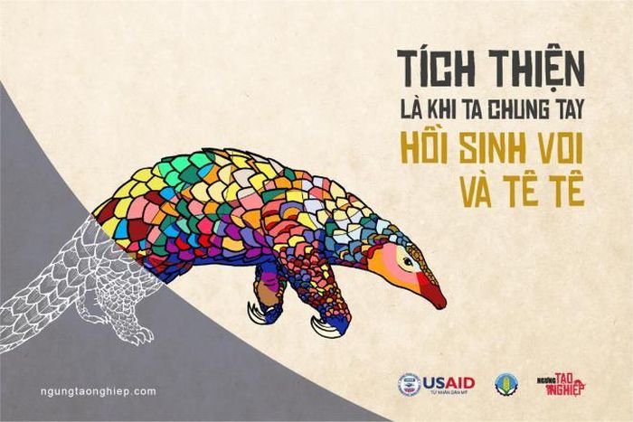 Poster của chiến dịch cùng thông điệp kêu gọi sự hướng thiện