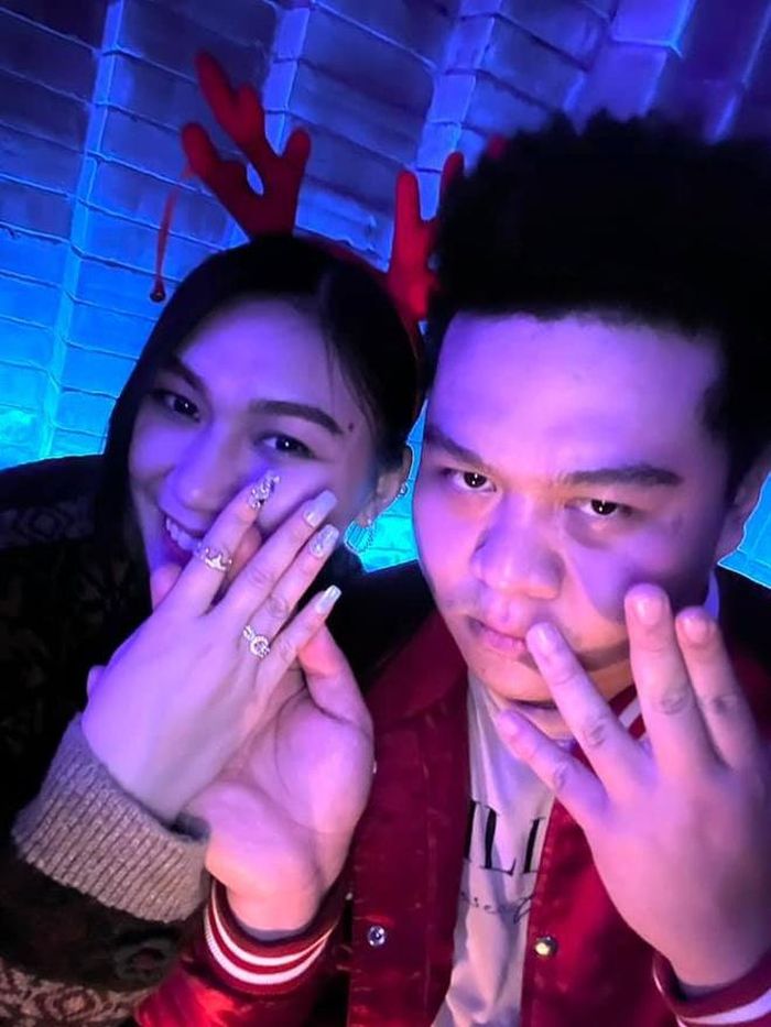  Nam rapper cầu hôn bạn gái vào dịp Giáng sinh 2020. Ảnh: NVCC. 
