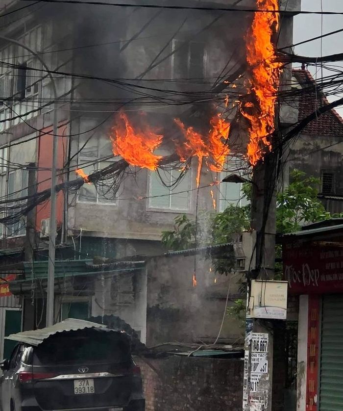 Hiện trường vụ cháy.