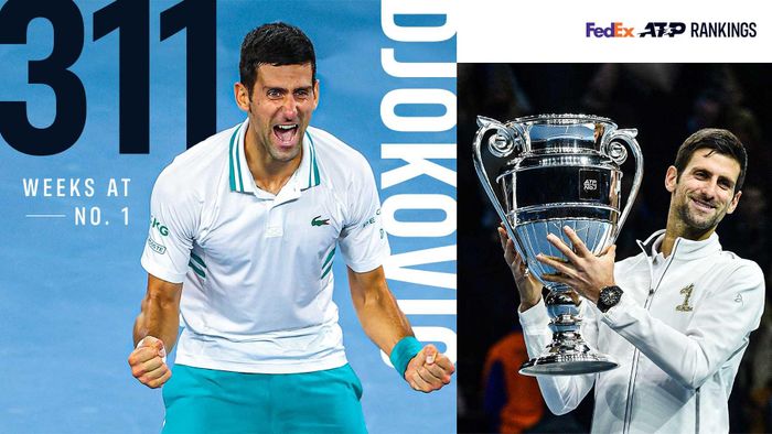  Djokovic sẽ còn duy trì ngôi số một trong thời gian dài. Ảnh: ATP. 