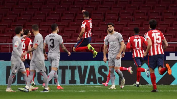  Thầy trò HLV Diego Simeone đang nắm quyền chủ động trong cuộc đua vô địch La Liga mùa này. Ảnh: Getty. 