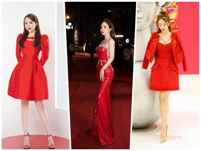 Quỳnh Nga từng hài hước đùa: “8/3 muốn nhận quà hãy mặc một chiếc áo đỏ”, chứng tỏ sự say mê sắc màu chói chang này của cô nàng.