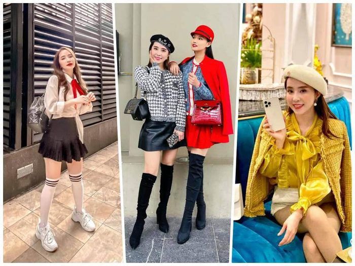 Quỳnh Nga “hack” dáng “hack” tuổi nhờ phối đồ với chân váy ngắn.