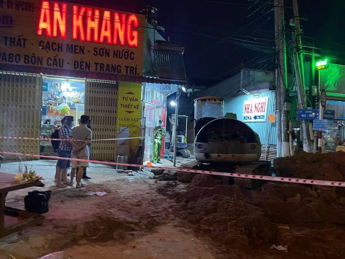 Lực lượng chức năng phong tỏa hiện trường