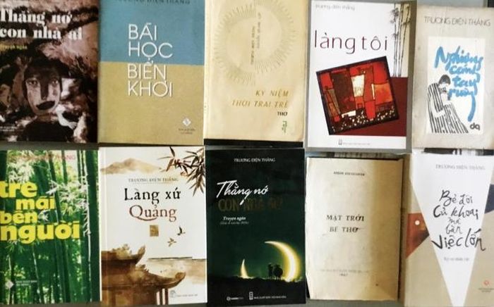 Một số sách đã xuất bản của Trương Điện Thắng.
