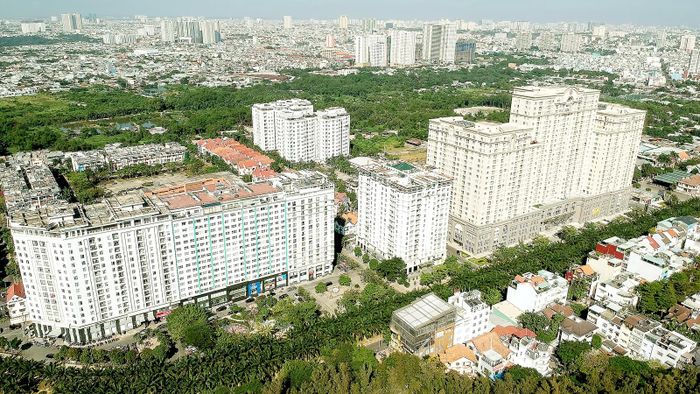 Khu dân cư Trung Sơn, huyện Bình Chánh, TPHCM. Ảnh: CAO THĂNG
