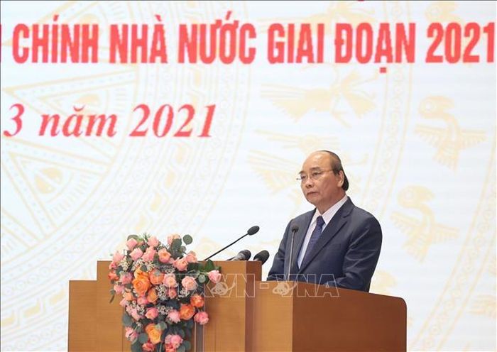 Thủ tướng Nguyễn Xuân Phúc phát biểu chỉ đạo. Ảnh: Thống Nhất/TTXVN