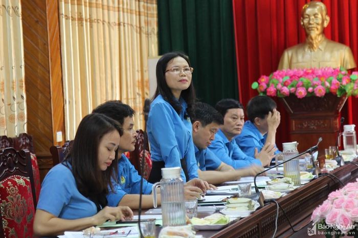 Tại buổi làm việc, nhiều ý kiến đóng góp chất lượng được đưa ra. Ảnh: D.T