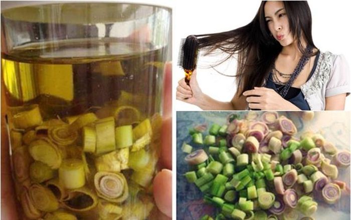 Bạn có thể dùng sả để chữa rụng tóc tại nhà vô cùng hiệu quả.