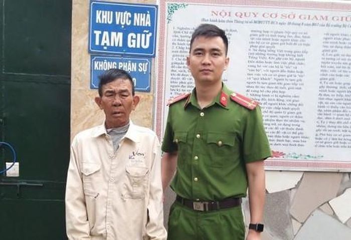 Đối tượng Phan Văn Tâm tại cơ quan điều tra.