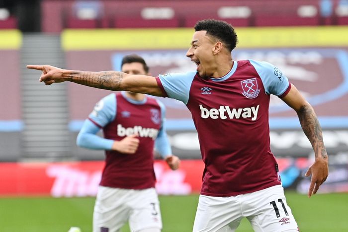 Lingard thể hiện phong độ cao trong màu áo West Ham. Ảnh: Getty.