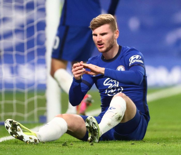  Timo Werner đang trượt dài, khiến giới chuyên môn rất khó hiểu. Ảnh: Getty. 
