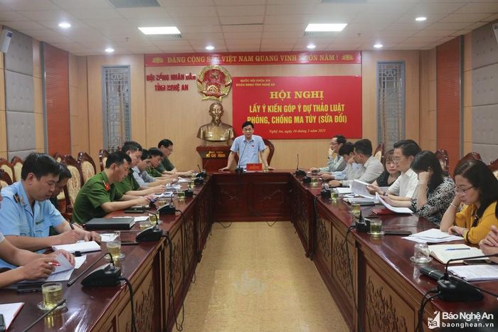 Hội nghị lấy ý kiến góp ý dự thảo Luật Phòng, chống ma túy ( sửa đổi). Ảnh tư liệu: Đ.C