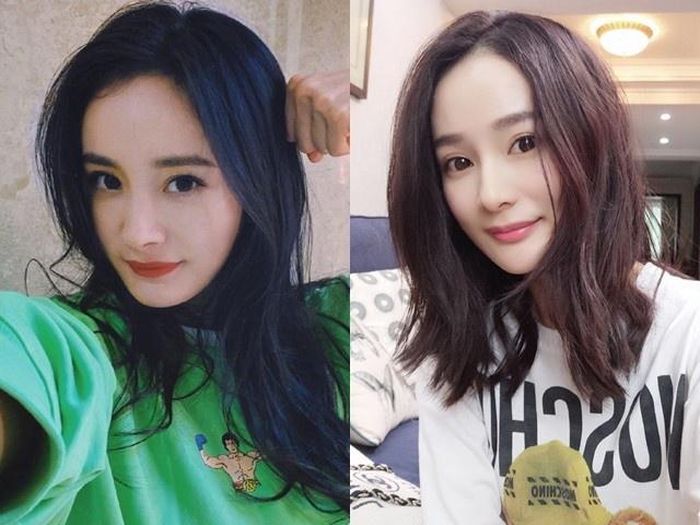  Trác Hưởng Du (phải) sinh năm 1990, vốn là người mẫu xe hơi ít tên tuổi. Nhờ cuộc đại phẫu chỉnh sửa gương mặt giống với Dương Mịch, cô đổi đời và nhanh chóng có được các hợp đồng quảng cáo, dự sự kiện và đóng phim trong showbiz. 