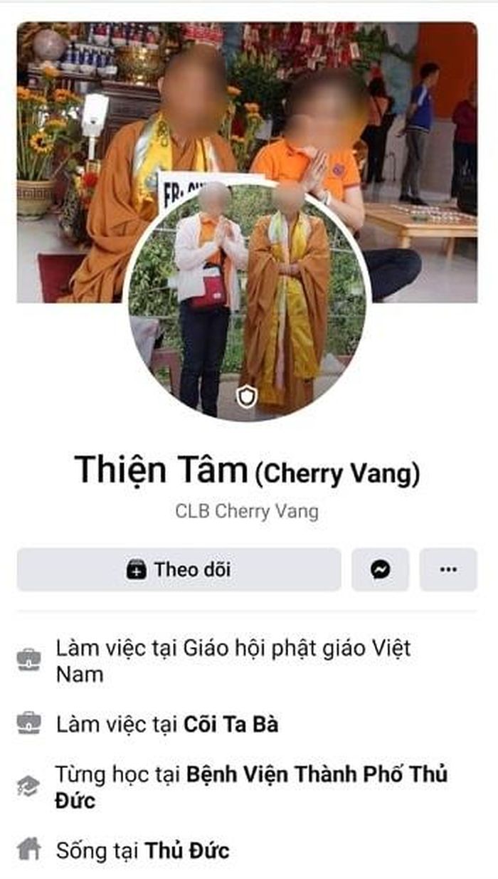 Hình ảnh trang facebook Thiện Tâm.