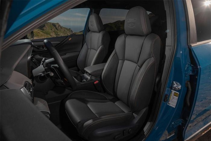 Ghế ngồi được làm từ vật liệu chống thấm nước StarTex với logo Subaru Wilderness trên tựa đầu. Vật liệu StarTex cũng được sử dụng ở khoang hành lý phía sau.