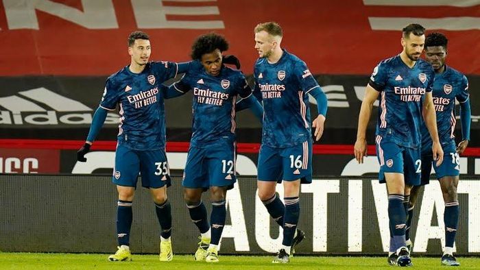 Martinelli (số 35) gia tăng cách biệt cho Arsenal