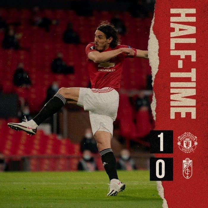 45 phút đầu khép lại với tỷ số 1-0 nghiêng về MU