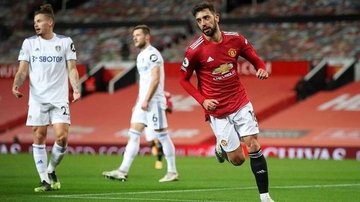 Man Utd ghi 6 bàn vào lưới Leeds ở trận lượt đi. 