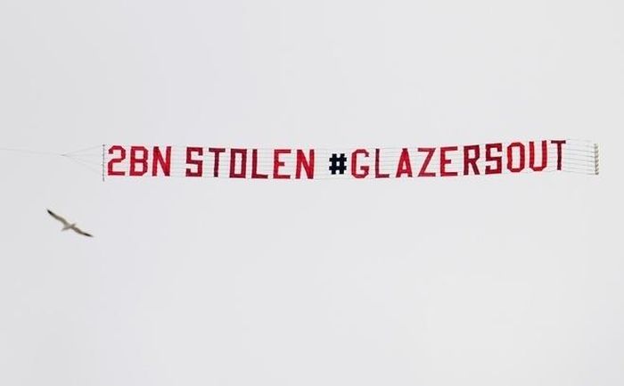 Nhà Glazer bị CĐV Man Utd tẩy chay. 