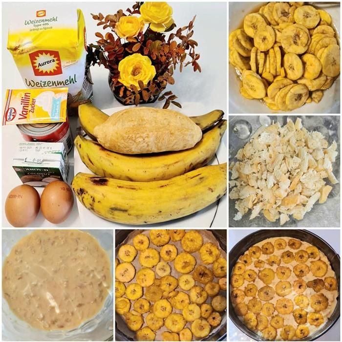 Nguyên liệu và các bước làm bánh (Ảnh: Thuy Tran)