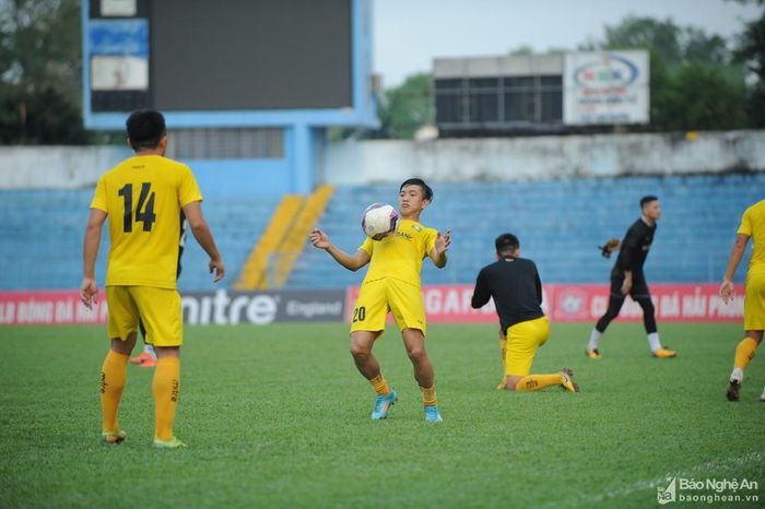 Phan Văn Đức tiếp tục là niềm hy vọng hàng đầu của SLNA trong chuyến làm khách này. Ảnh: Kỷ Luật